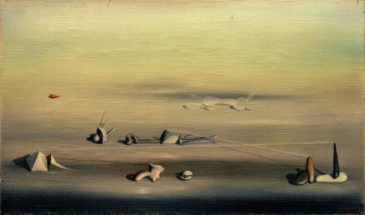 Uden titel (landskab) af Yves Tanguy