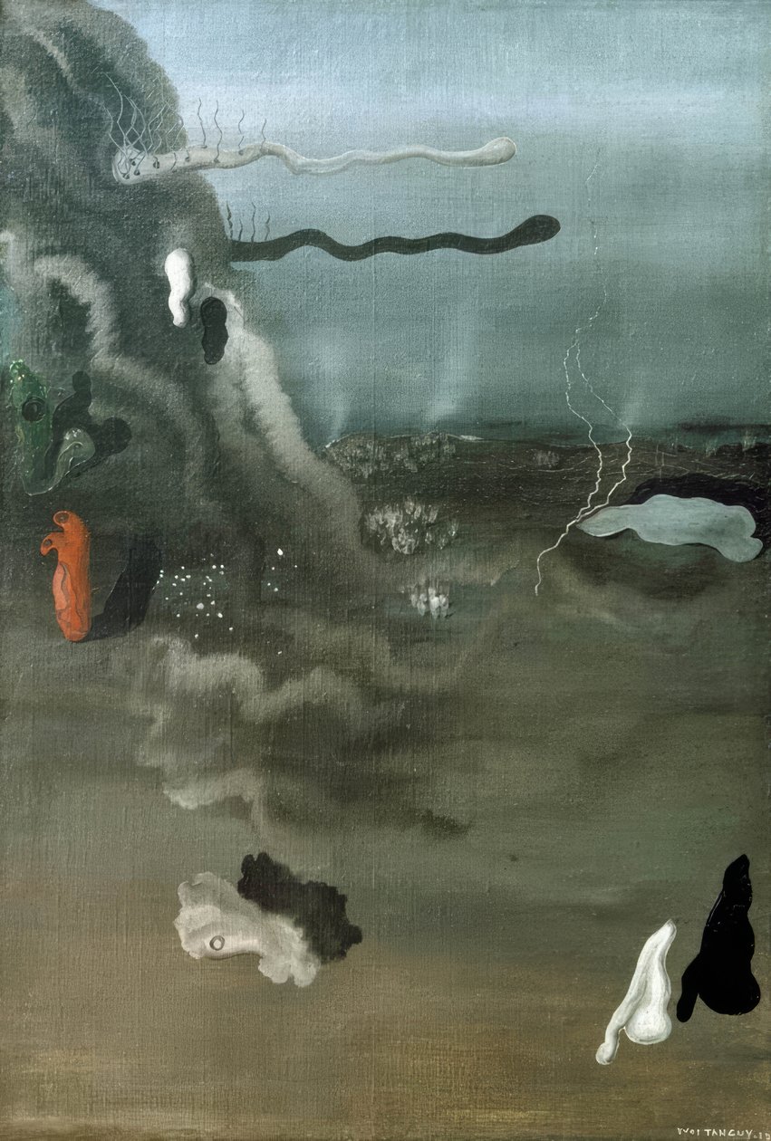 Uden titel (Surrealistisk komposit) af Yves Tanguy