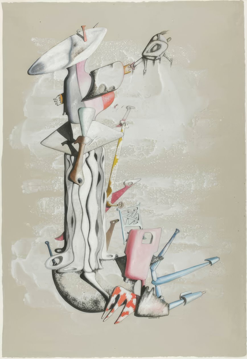 Svømning Græs af Yves Tanguy