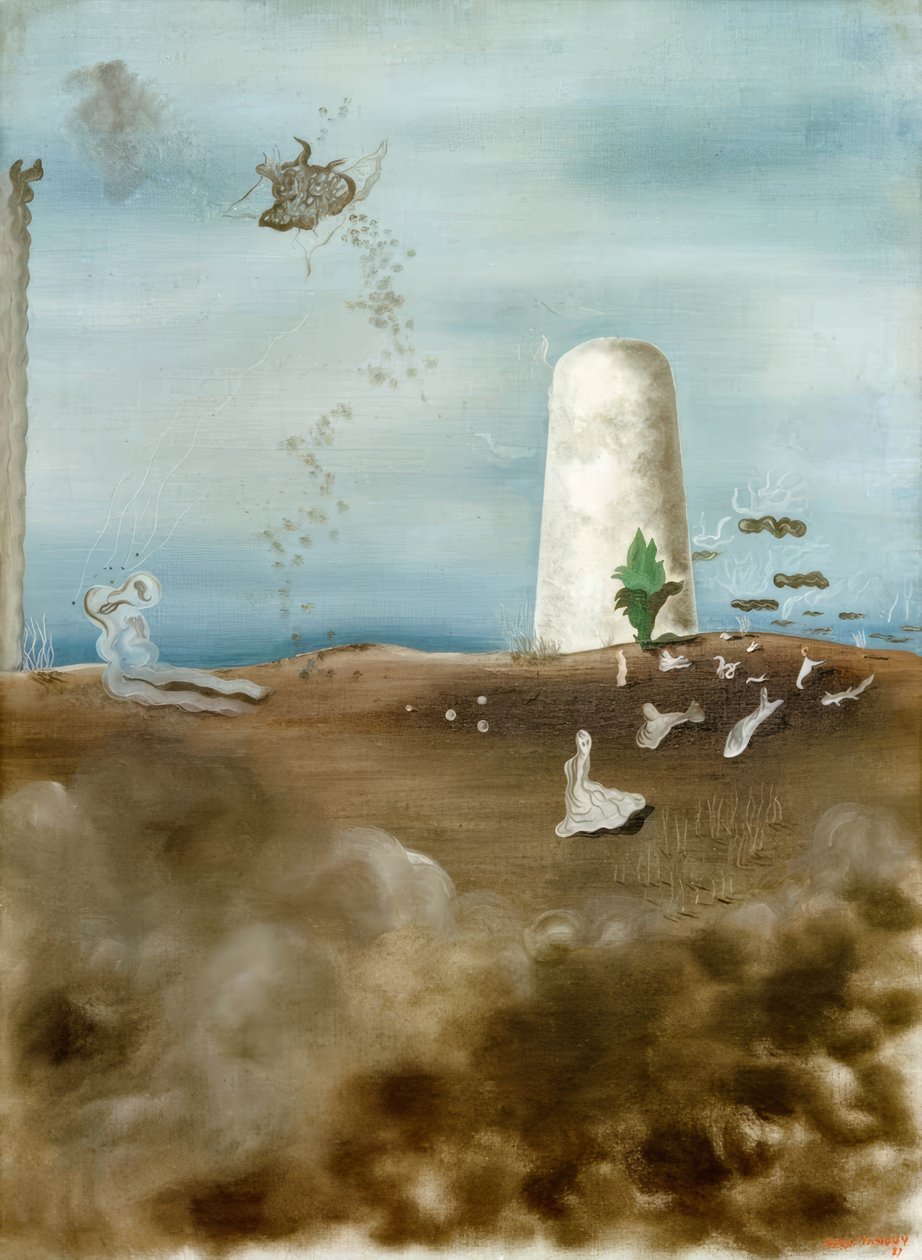 Død, der overvåger sin familie af Yves Tanguy