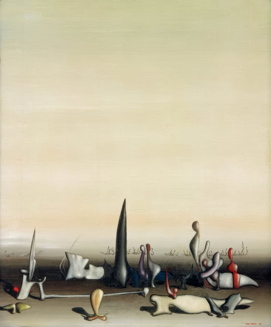 Arvelighed af erhvervede egenskaber af Yves Tanguy