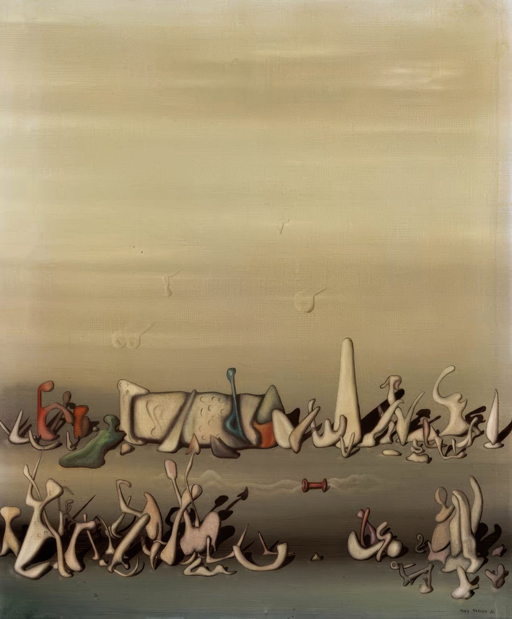 Mellem græs og vind af Yves Tanguy