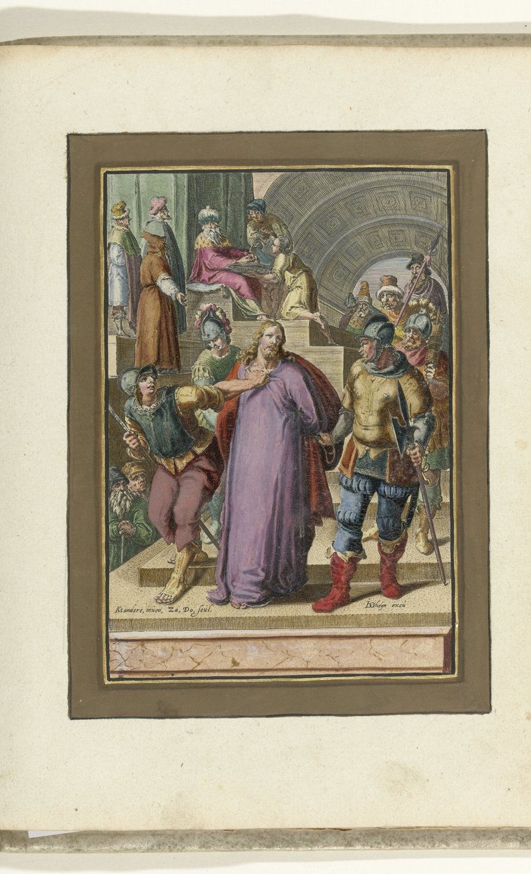 Kristus førte bort foran Pilatus Passion of Christ (serietitel) af Zacharias Dolendo