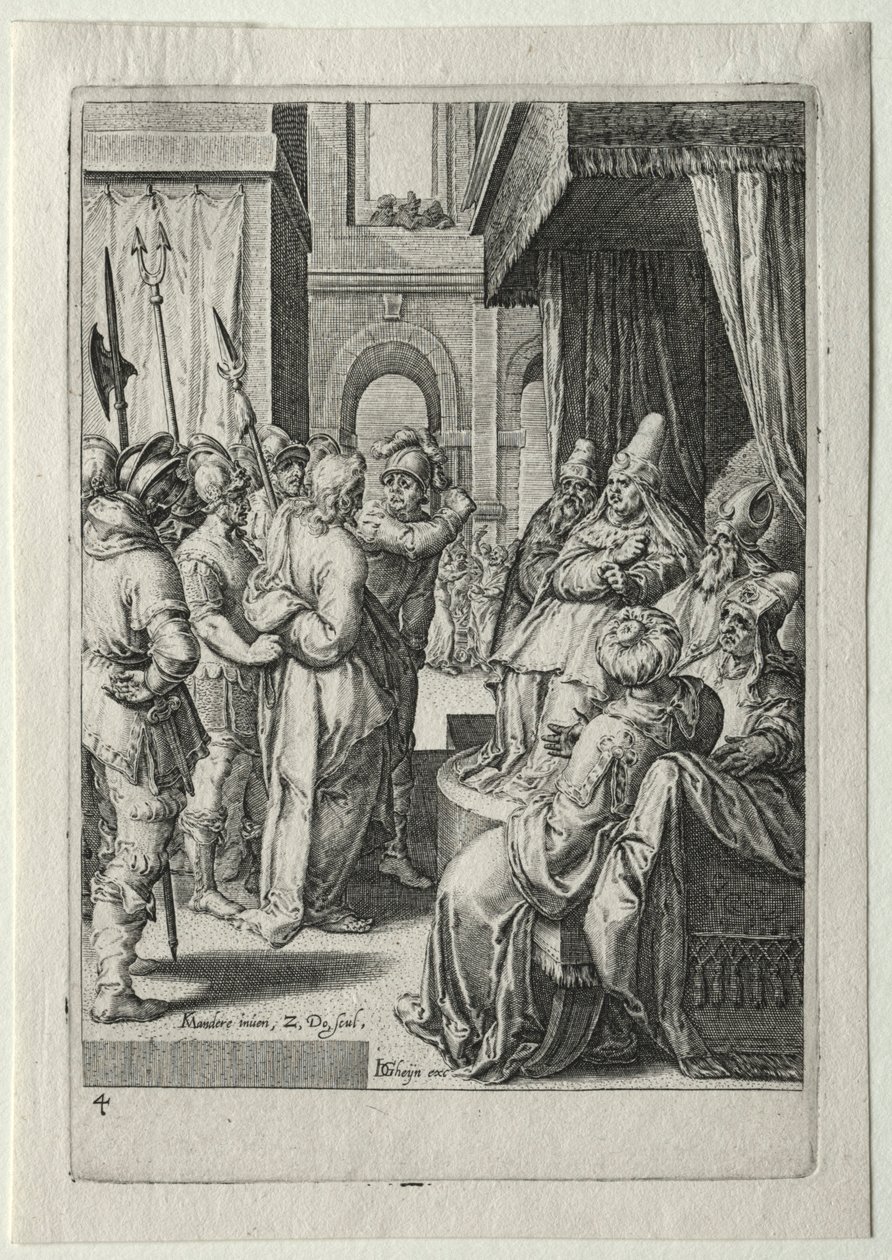 Passionssættet:  Kristus foran Herodes af Zacharias Dolendo