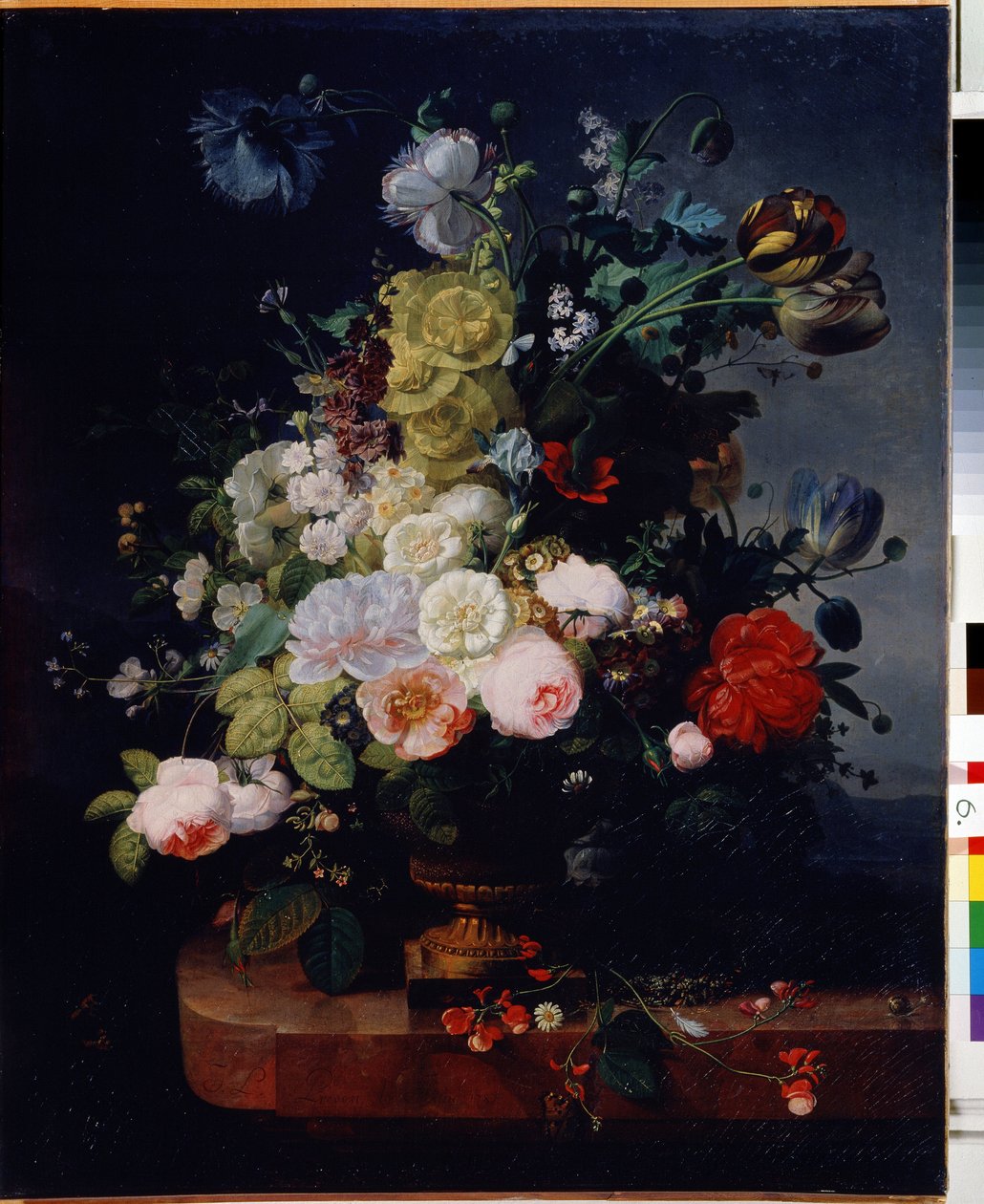 ""Buket blomster"" Maleri af Zachee Prevost (1797-1861) 1787 State Museum Arkhangelskoye Estate, Moskva af Zachée Prévost