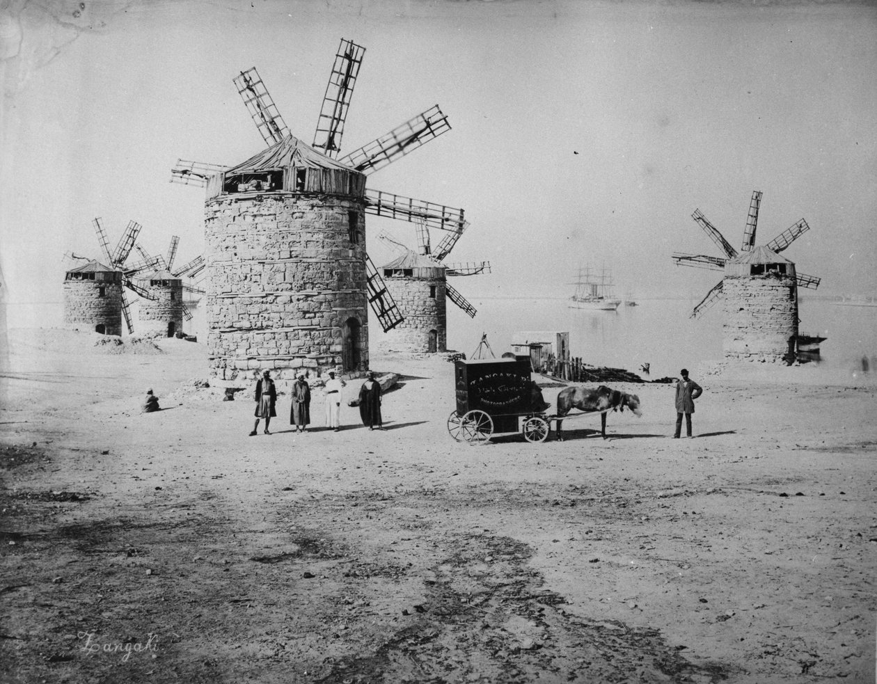 Fotograf Zangaki og hans mobile mørkekammer, ca. 1880 af Zangaki Brothers