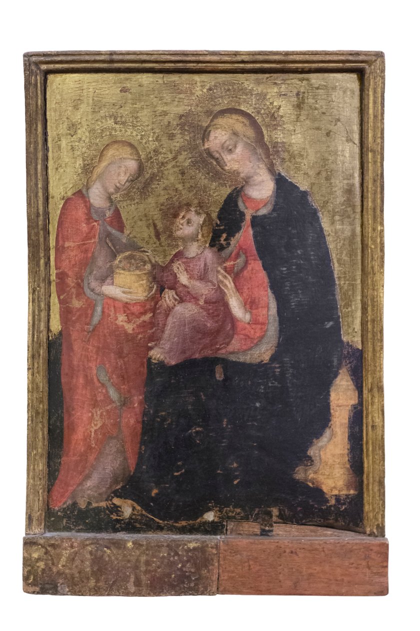 Madonna og barn med Sankt Rose, ca. 1410-20 (panel) af Zanino di Pietro