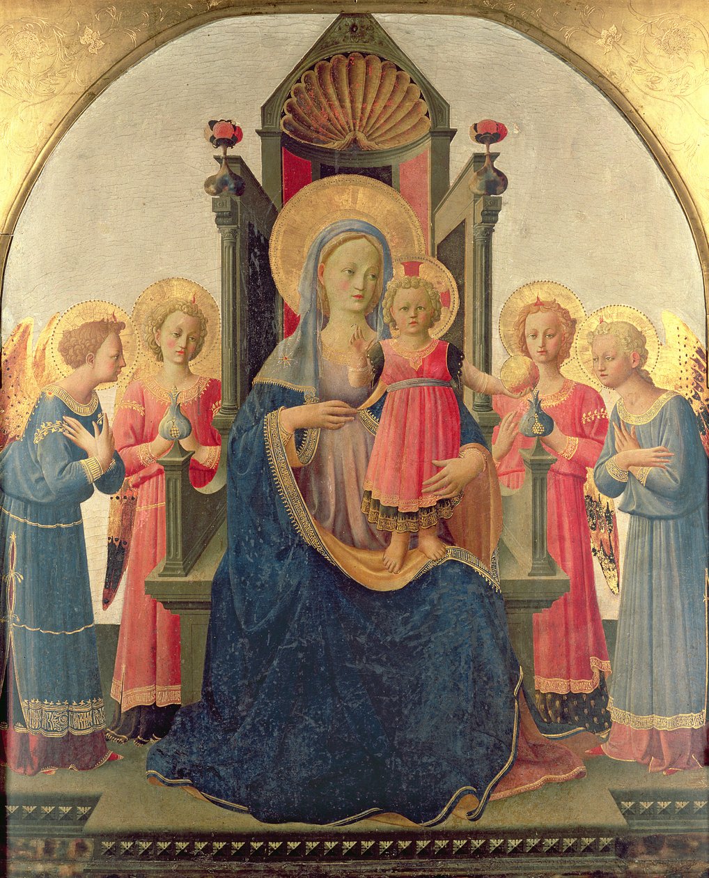 Tronede Madonna af Zanobi di Benedetto Strozzi