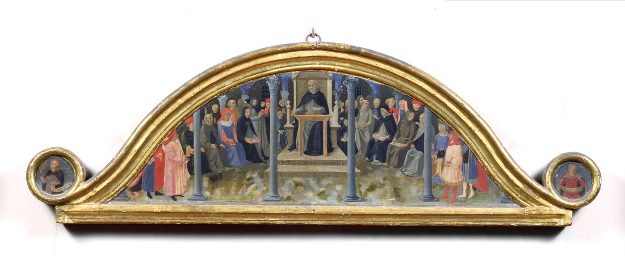 St. Thomas Aquinas Undervisning af Zanobi di Benedetto Strozzi