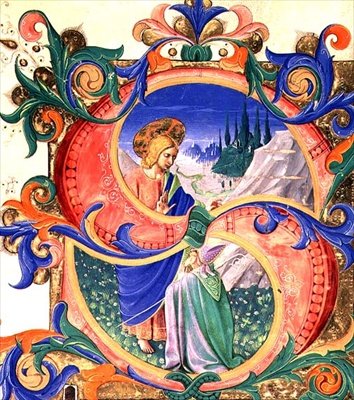 Missal 515 f.118r Historikert initial 