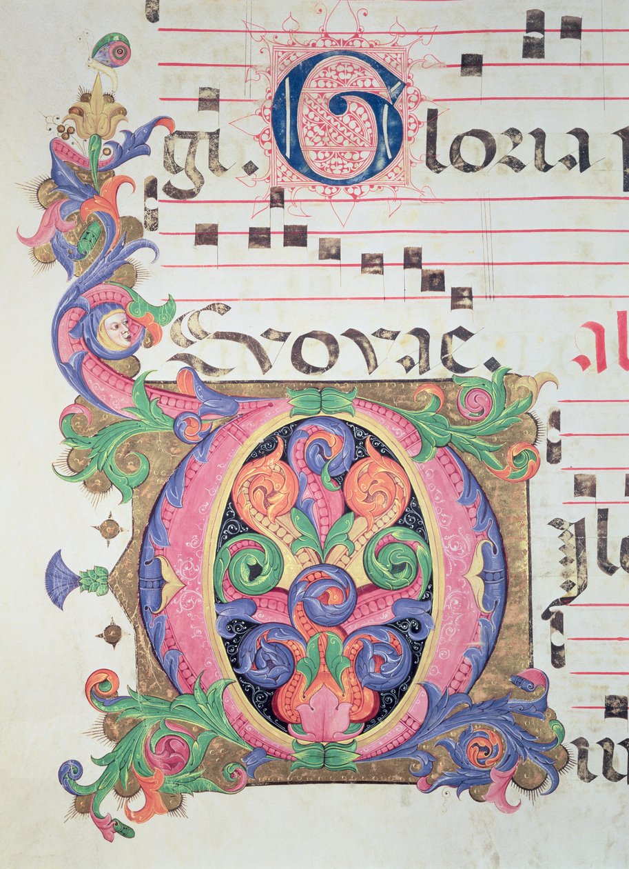 Missal 515 fol.146r Historikert initial 