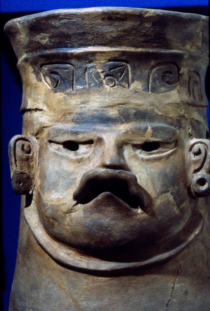 Røgelsebrænder, sen formativ periode (600 f.Kr.-200 e.Kr.) (keramik) af Zapotec