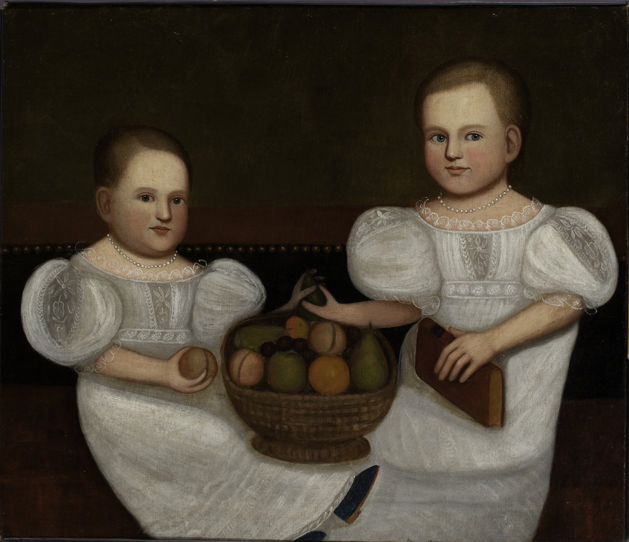 Ester Amelia og Marcella Eusebia White, 1843 af Zedekiah Belknap