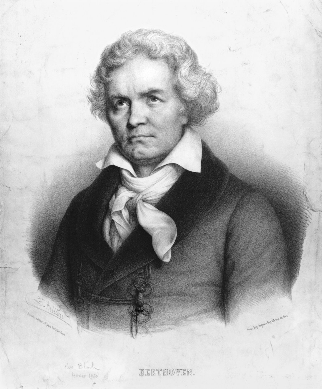 Ludwig van Beethoven (1770-1827) af Zephirin Felix Jean Marius Belliard