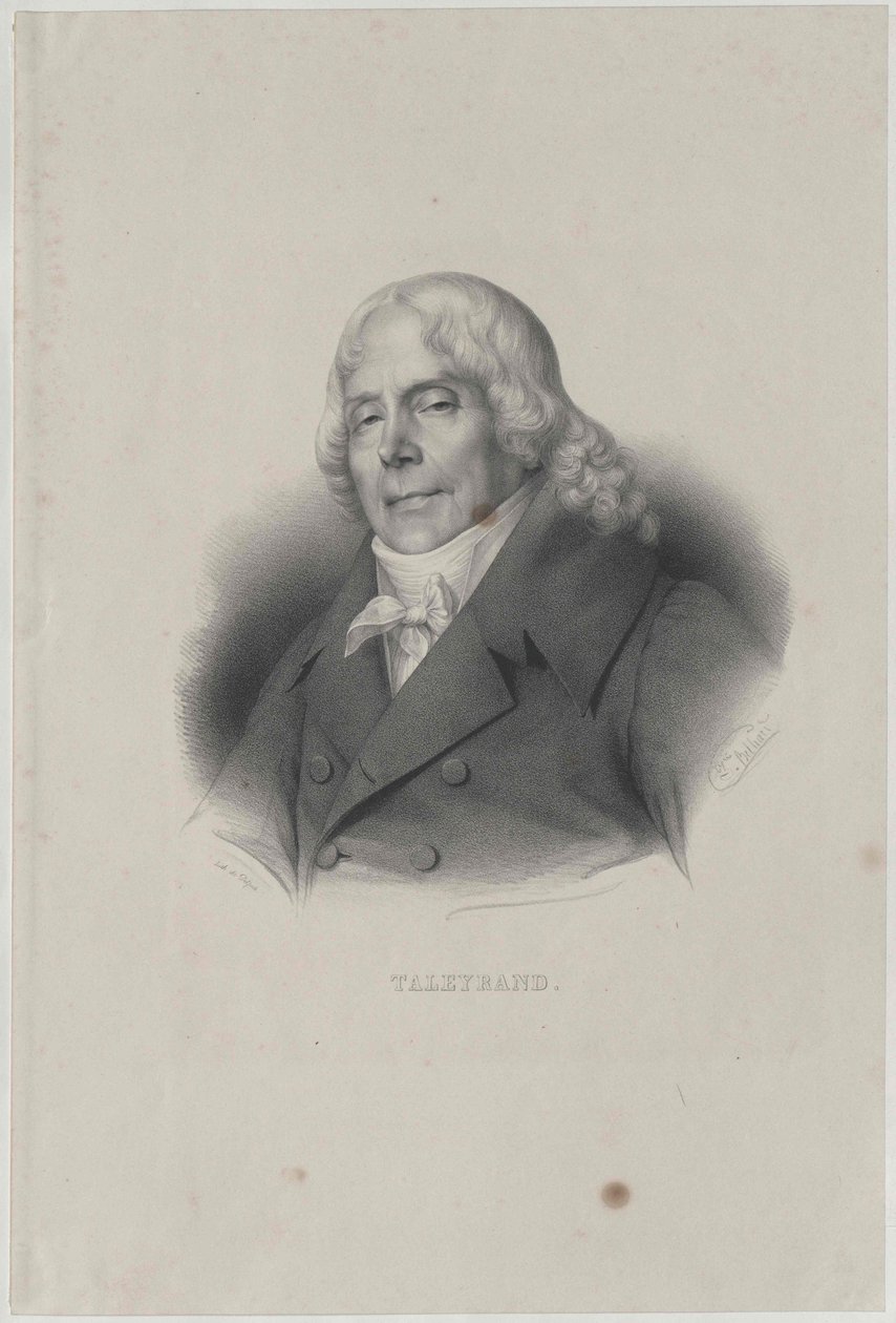 Charles Maurice hertug Talleyrand-Perigord af Zephirin Felix Jean Marius Belliard