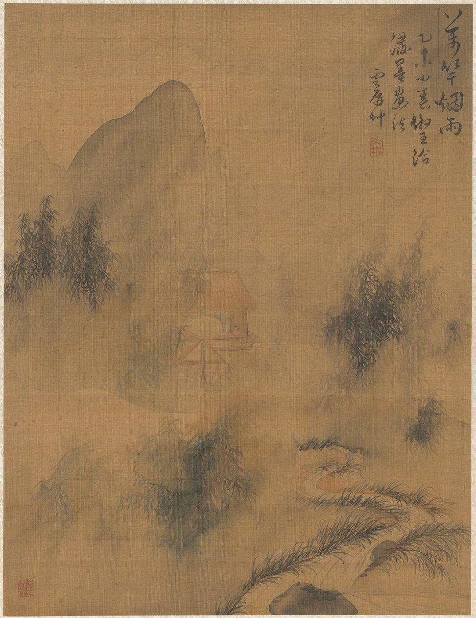Ti tusinde bambus i tågen og regnen, 1775. af Zhai Dakun