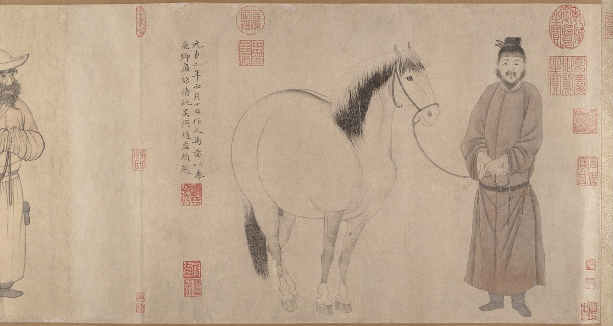 Grooms og Heste af Zhao Mengfu Chao Meng Fu or