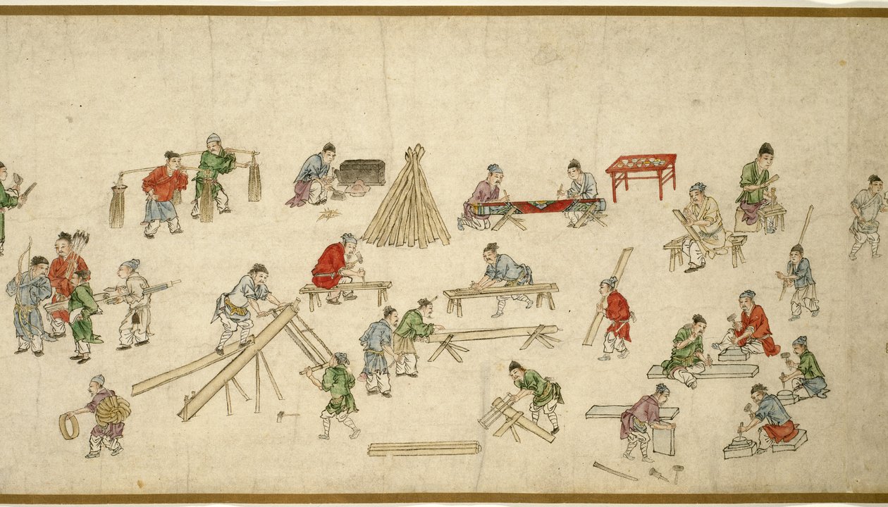 Gadescener i Fredens Tider af Zhu Yu