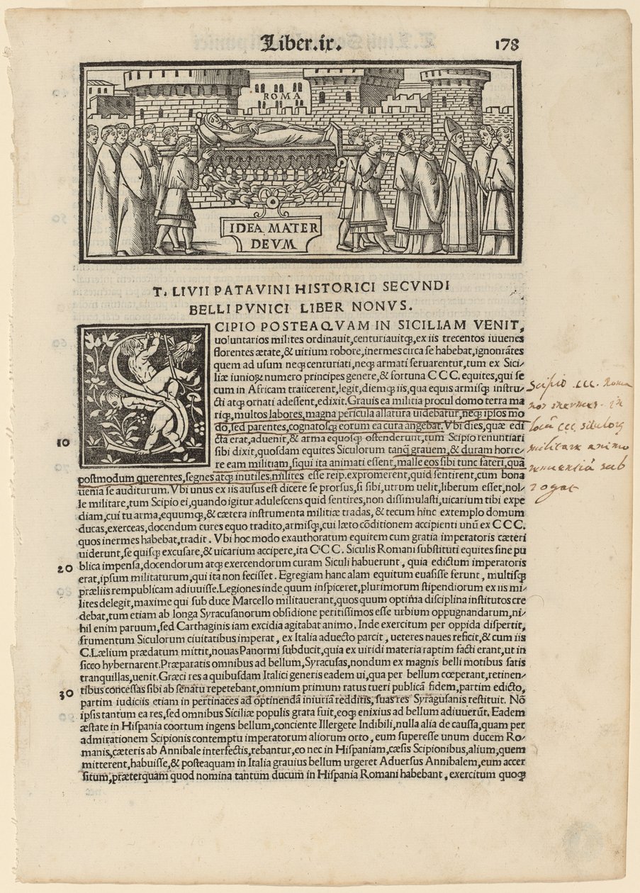 Side fra Livius Historiabum Libri af Zoan Andrea