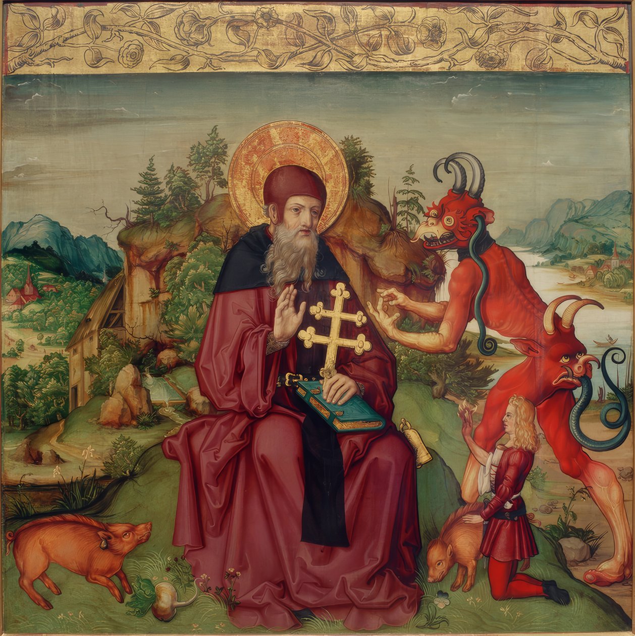 Sankt Anthony Abbas af Zürcher Veilchenmeister