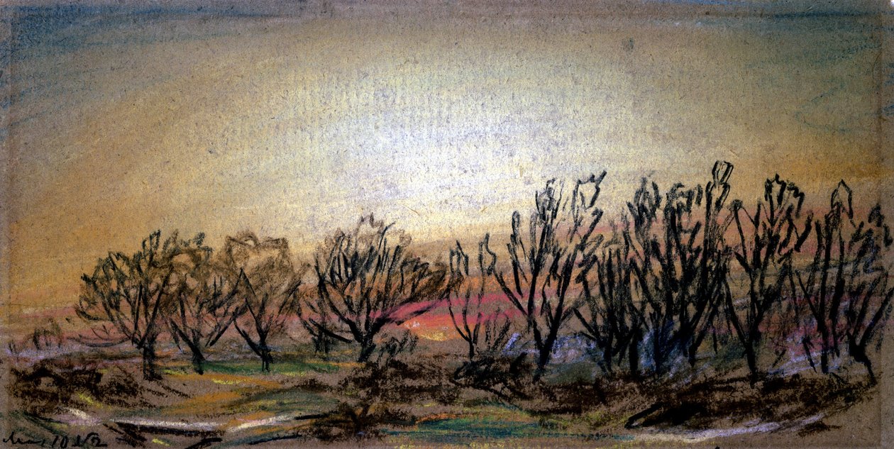 Efterglød efter solnedgang af Frederick (attr. to) Barnard