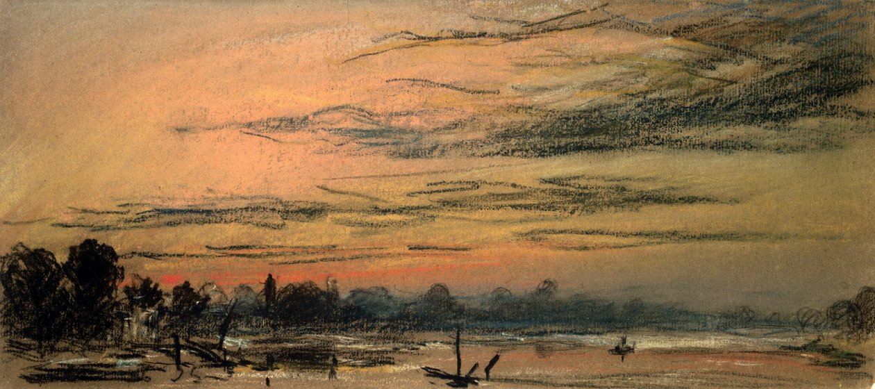 Efterglød to timer efter solnedgang af Frederick (attr. to) Barnard