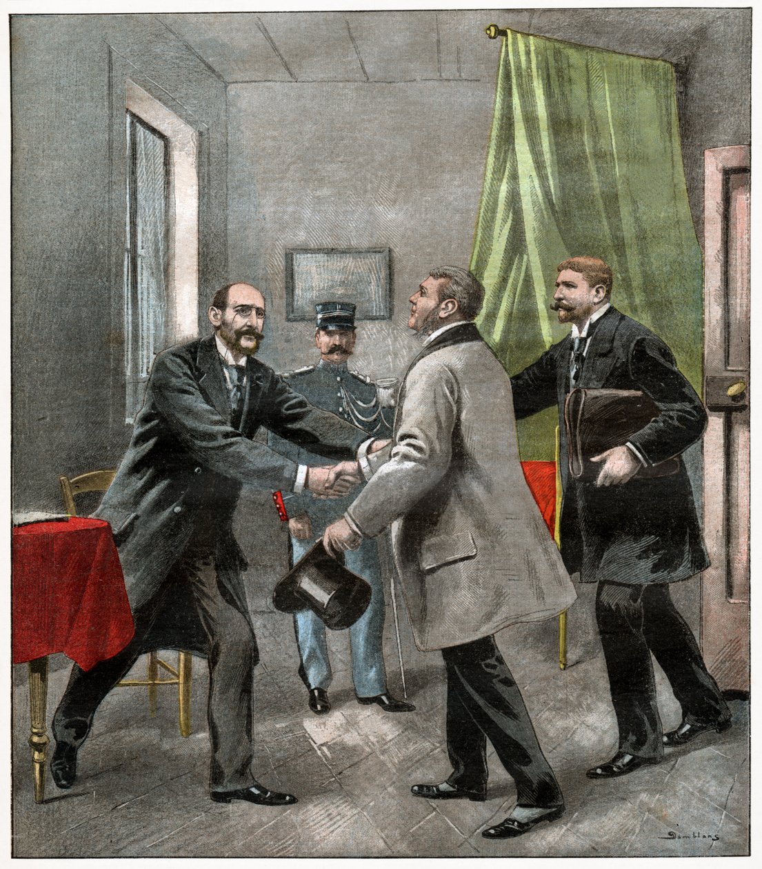 Alfred Dreyfus med sine advokater af . .