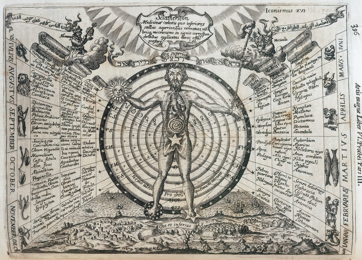 Astrologisk kort af Frederick (attr. to) Barnard