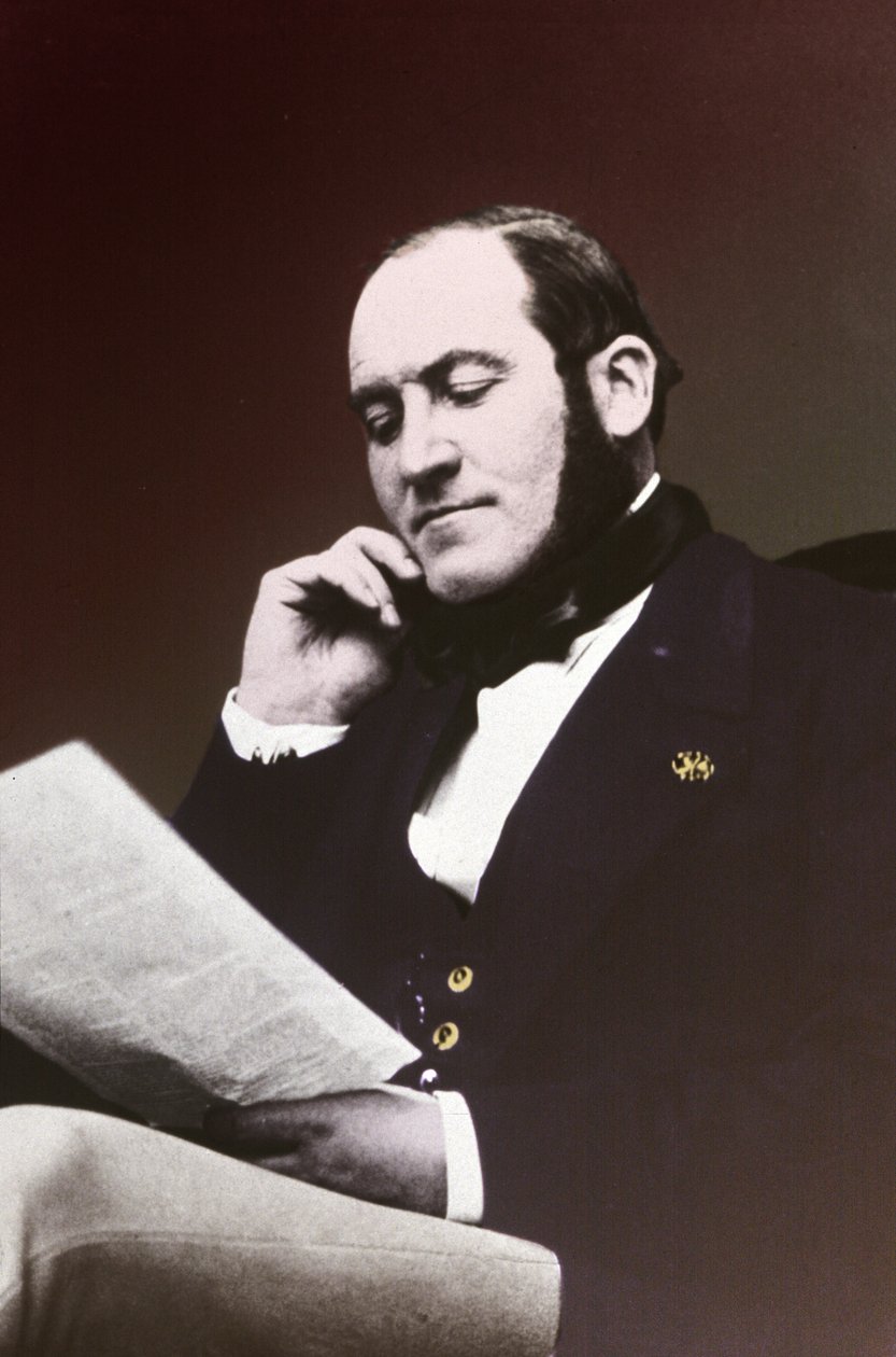 Baron Georges Eugene Haussmann. omkring 1865 (s/h-billede) af . .