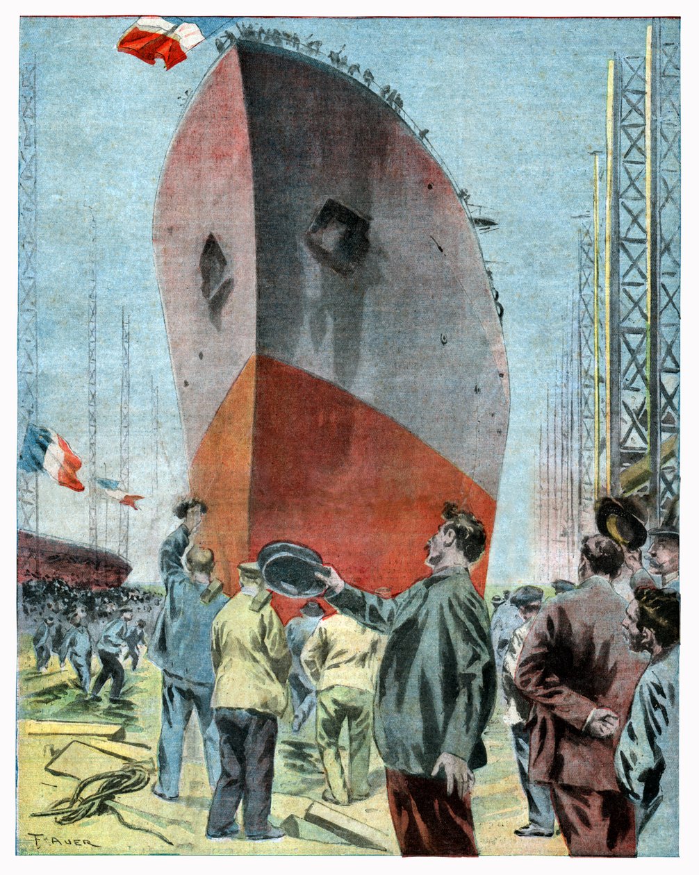 Slagskib Le Jean Bart af . .