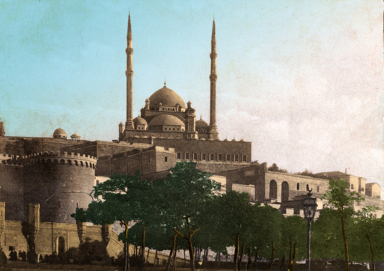 Kairo, citadellet i Saladin (Ægypten). omkring 1920 (foto) af . .