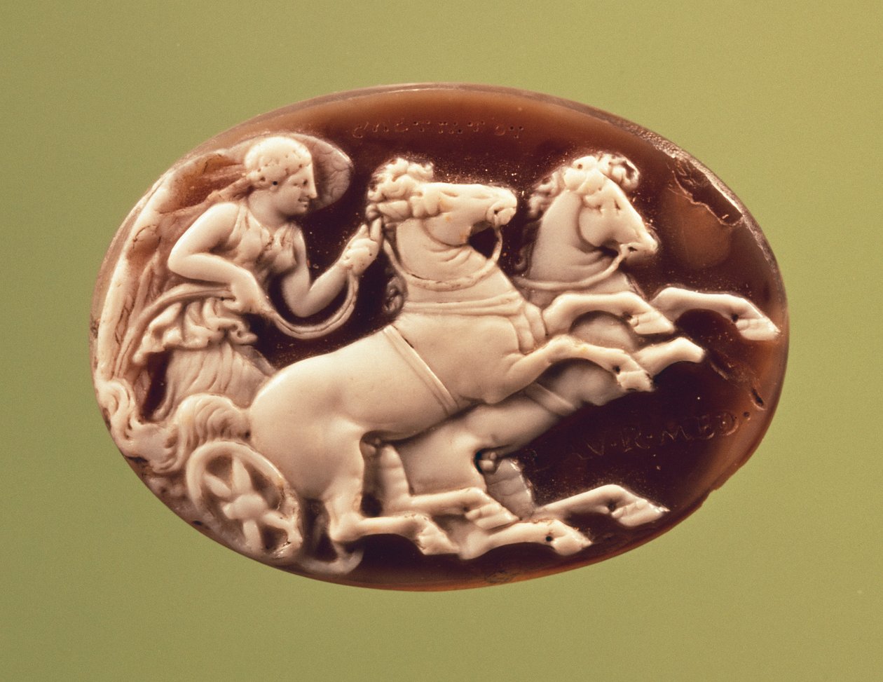 Cameo af Nike i en vogn af Hippolyte Lalaise Devéria