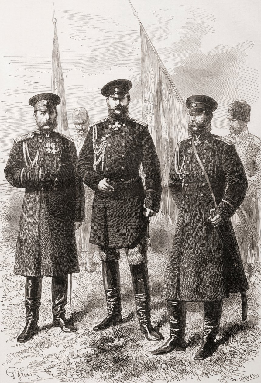 Den kaukasiske hærs generalstab under den russisk-tyrkiske krig (1877-1878) af . .