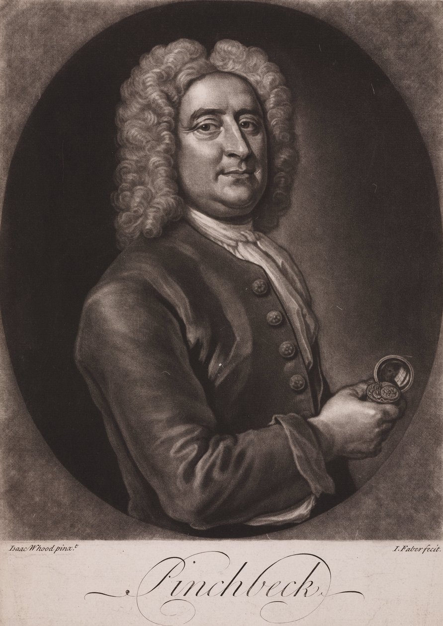 Christopher Pinchbeck, engelsk urmager og legetøjsmager, c 1725 af Frederick (attr. to) Barnard