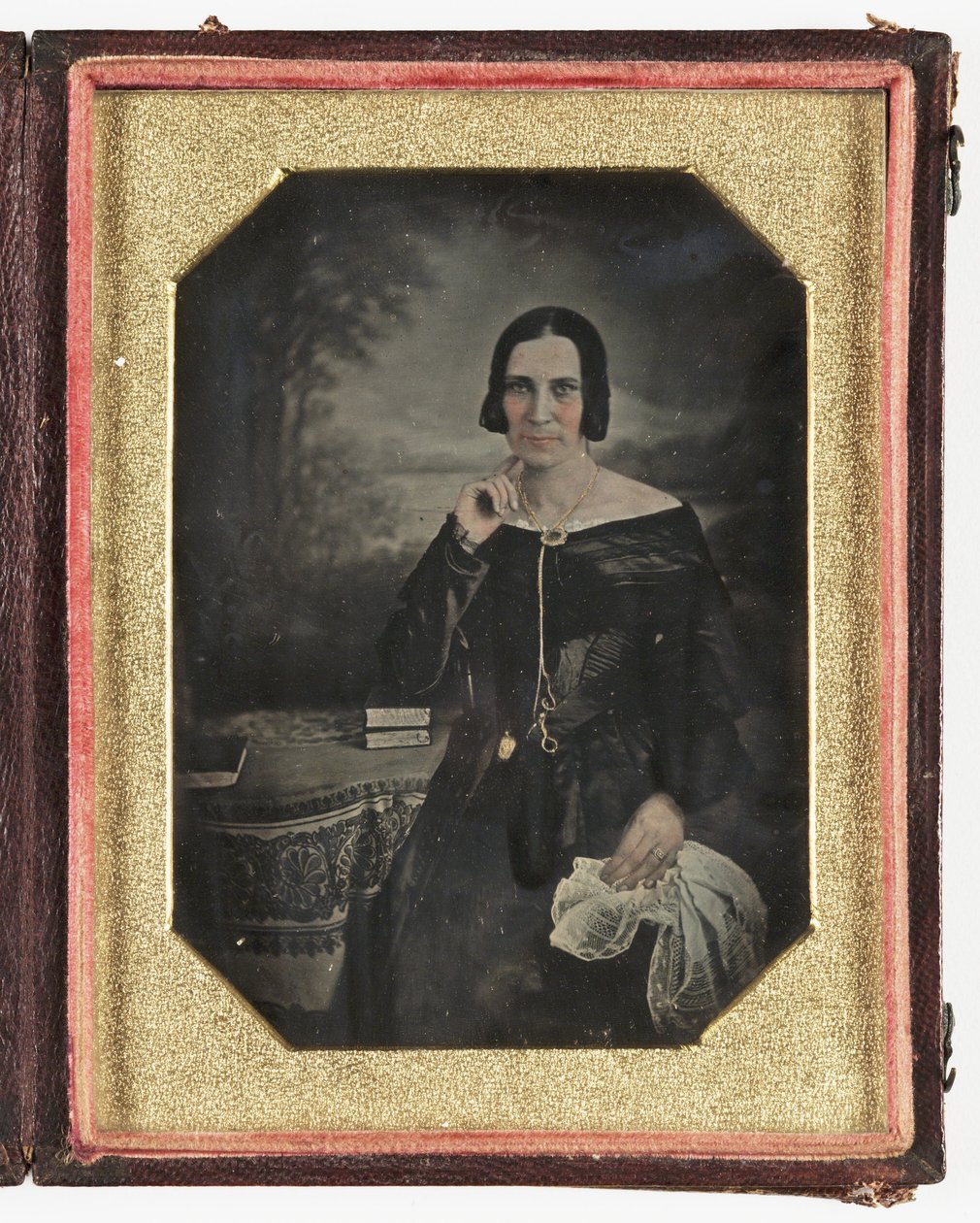 Daguerreotypi af en kvinde, ca 1845 af Frederick (attr. to) Barnard