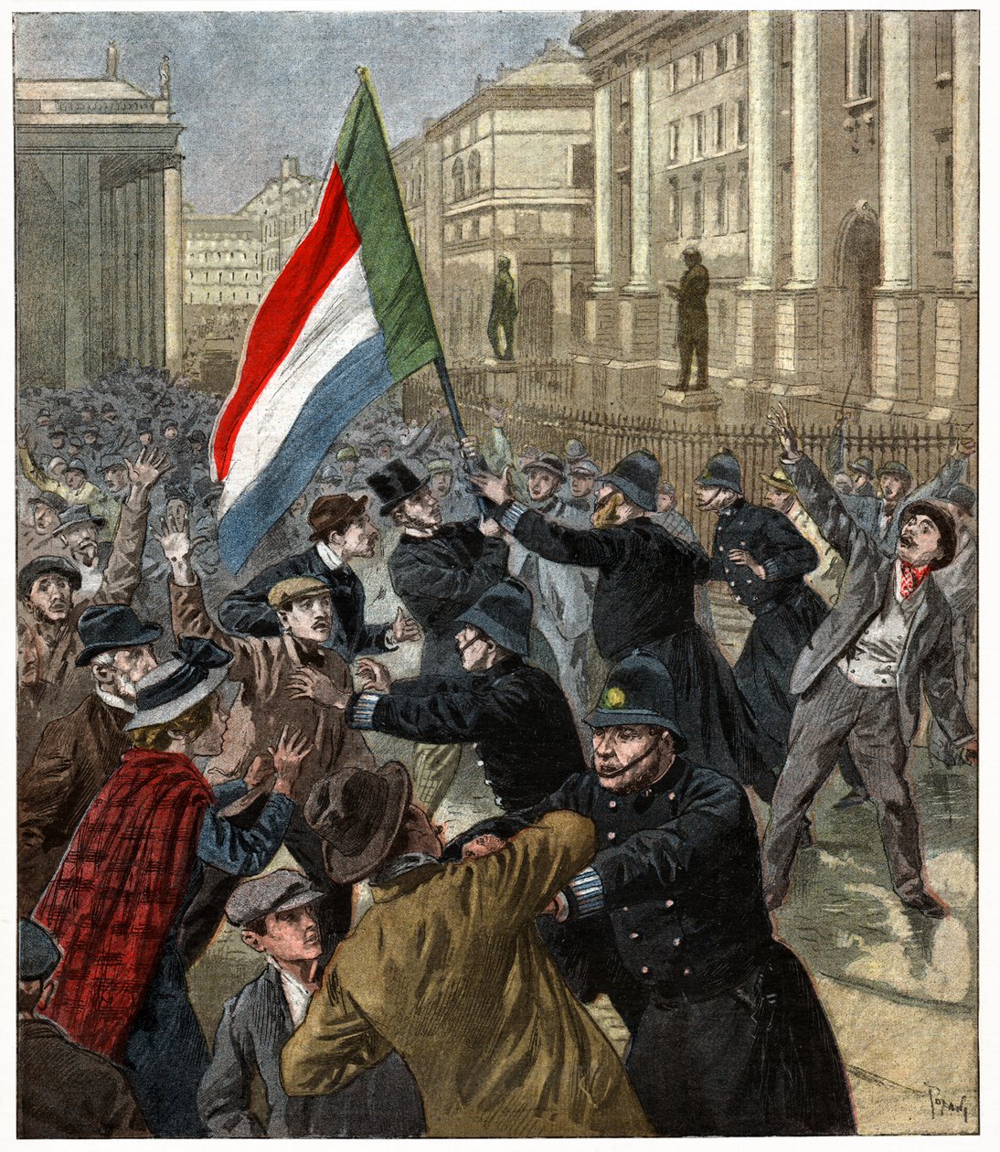 Demonstrationer i Dublin af . .