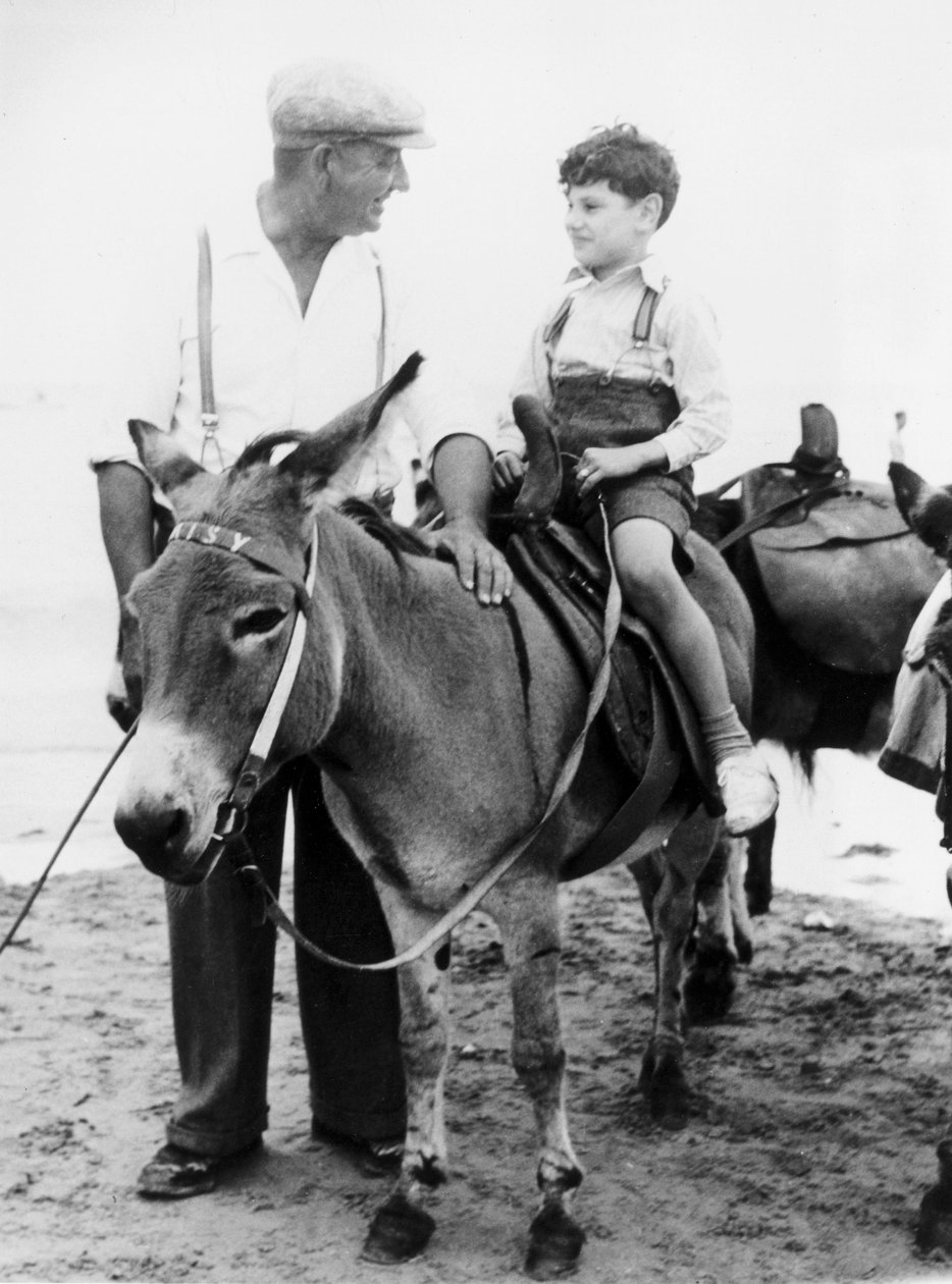 Æselridning ved Margate, Kent, 3. august 1949 af Ferdinand Georg Waldmuller
