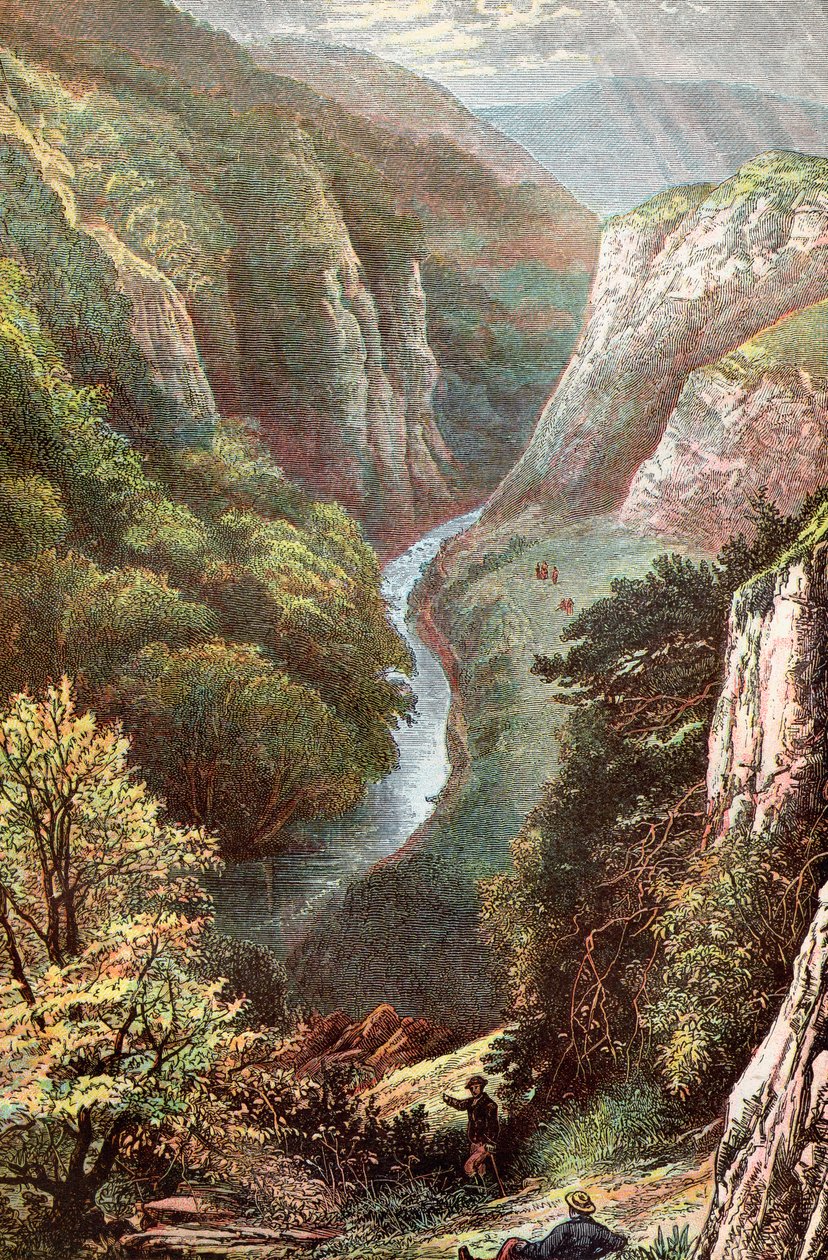 Dovedale, Peak District, Derbyshire, England, af . .