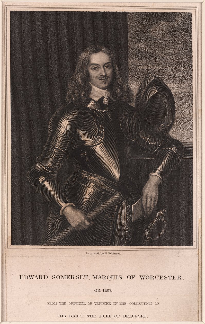 Edward Somerset, markis af Worcester, c 1640 af Frederick (attr. to) Barnard