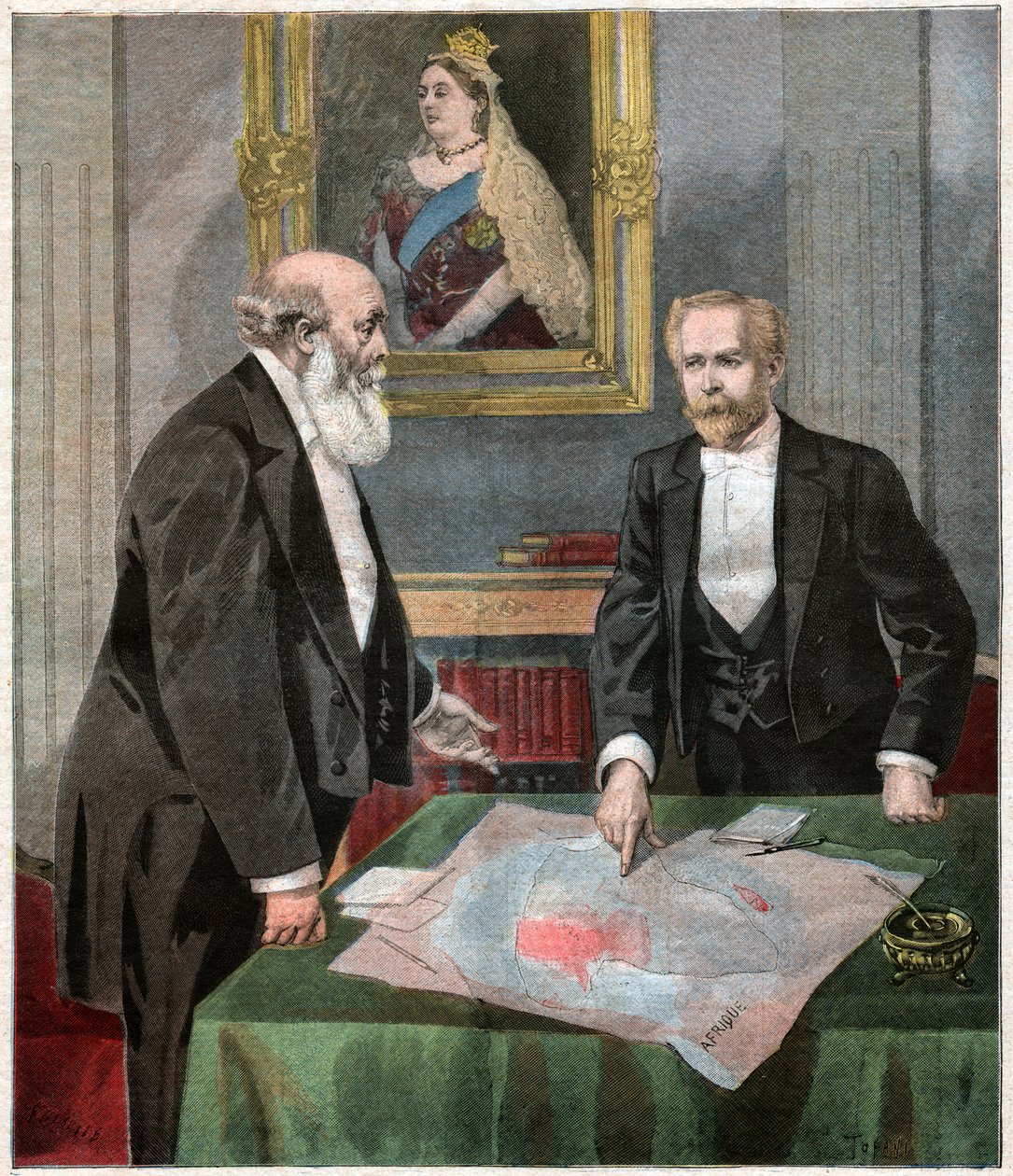 Entente cordiale: Paul Cambon og Robert Gascoyne-Cecil, Lord Salisbury af . .