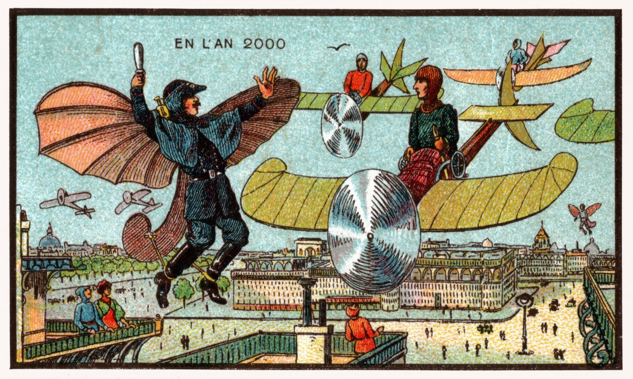 Flyvende politimand, ca. 1910 af . .