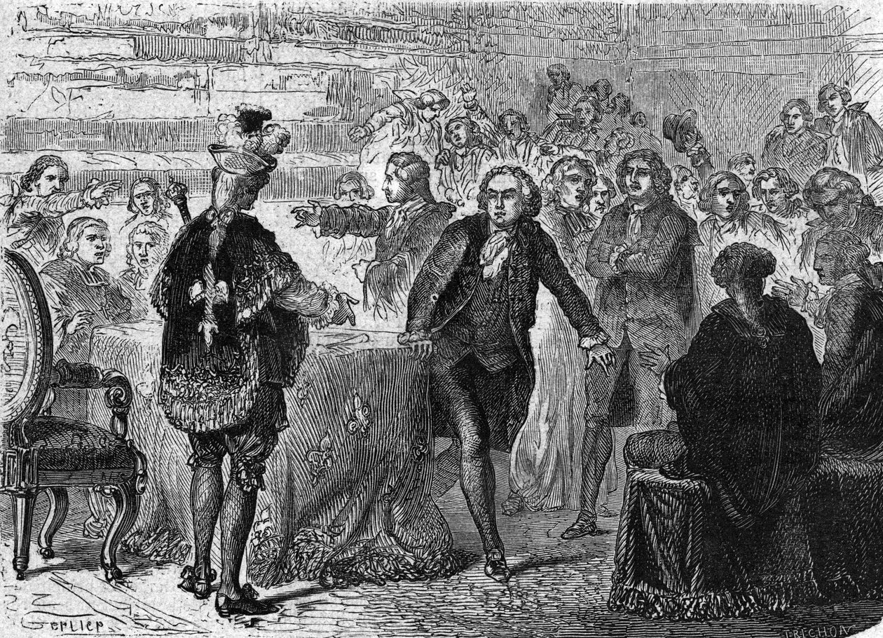 Franske revolution: Mirabeau foran Dreux-Brèze, 23. juni af . .