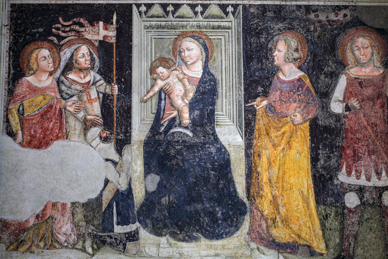 Fresko af kapellet Giusti i kirken Sant