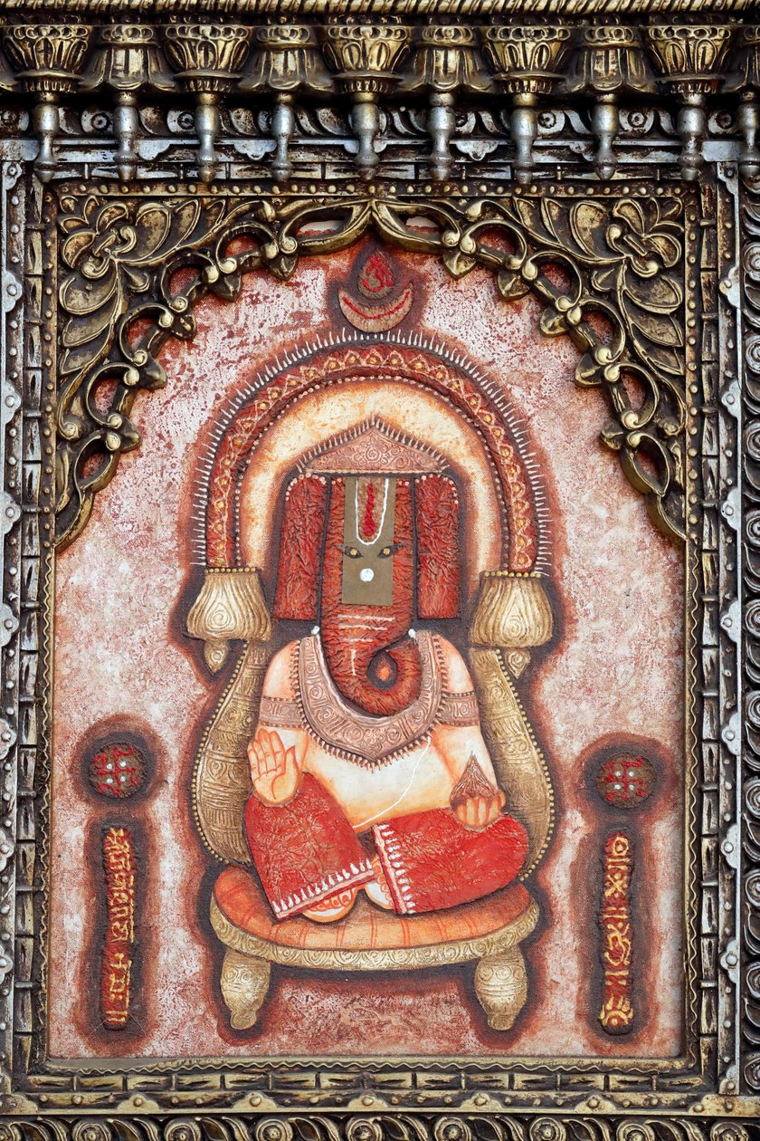 Ganesha eller Ganapati: den hinduistiske gud med elefanthoved. Dubai. Forenede Arabiske Emirater. af . .