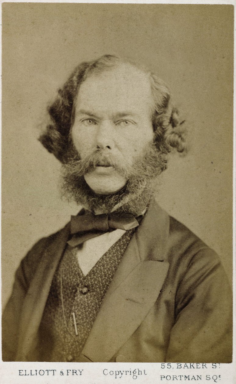 George Henry Lewes, engelsk forfatter og filosof, c 1865-1878 af Ferdinand Georg Waldmuller