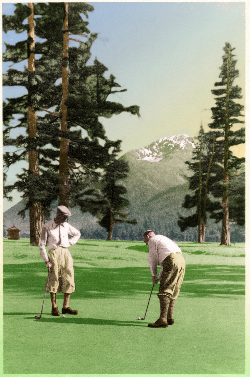 Golf i St Moritz, ca 1930 af . .