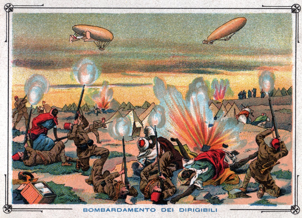 Guerre italo turque. Italo tyrkisk krig. af Ferdinand Georg Waldmuller