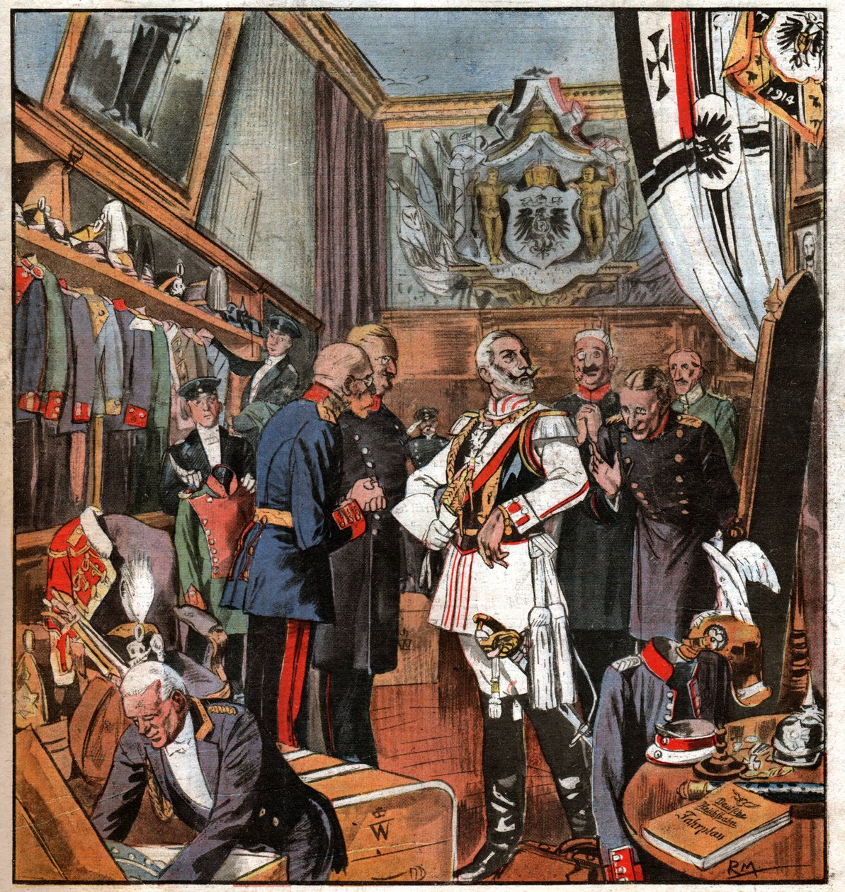 Guillaume II. Vilhelm II. af Ferdinand Georg Waldmuller