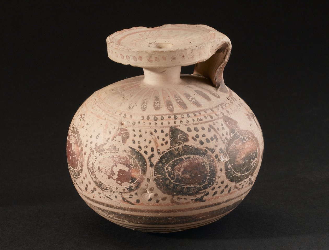 Hygiejnedekoreret keramikkar, korinthisk, 575-550 f.Kr af John Pardon