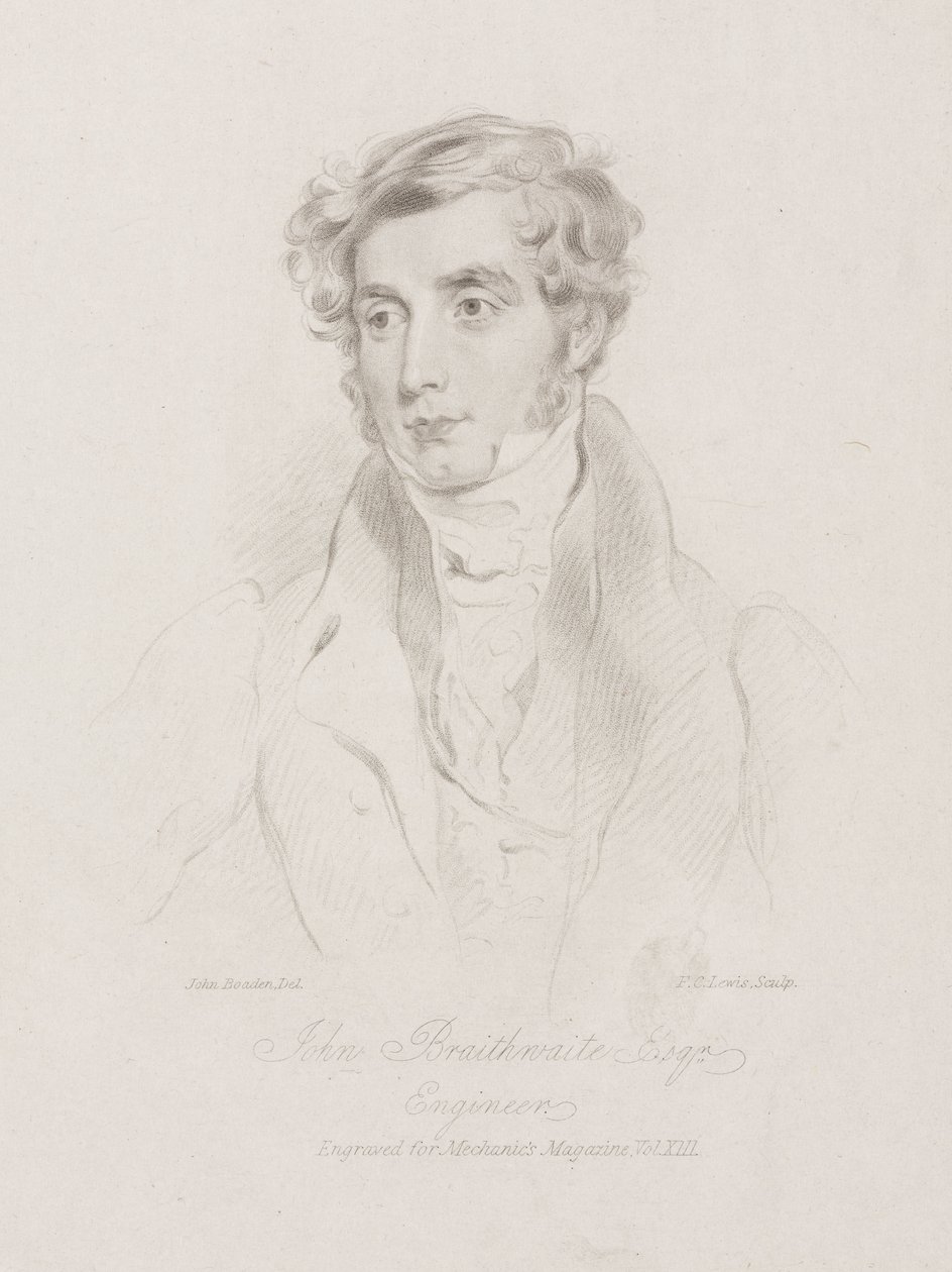 John Braithwaite, britisk ingeniør, c 1830 af Frederick (attr. to) Barnard